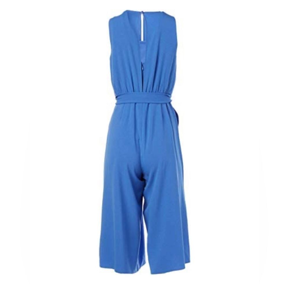 Nine West Light Blue Cropped Jumpsuit - Picture 2 of 3